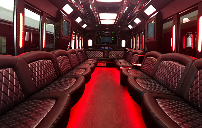 lights on party bus dc